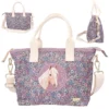Depesche 12313 Pferd Miss Melody Mini Shopper Tasche FLOWERFIELD Blumen Lila