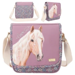 Depesche 12314 Pferd Miss Melody Kleine Umhängetasche FLOWERFIELD Blumen Lila
