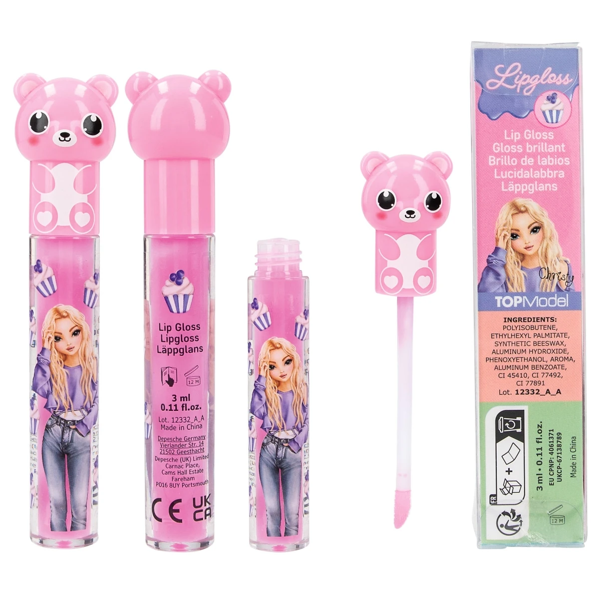 Depesche 12332 A_A Lipgloss Figürlich BEAUTY And ME Teddy + Blaubeermuffin-Duft 1 Depesche 12332 A_A Lipgloss Figürlich BEAUTY And ME Teddy + Blaubeermuffin-Duft