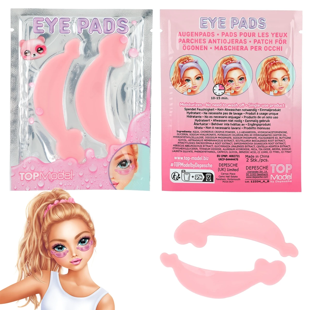 Depesche 12334 TOPModel 3er-Set Augenpad (pink, Gelb, Türkis) BEAUTY And ME 4 Depesche 12334 TOPModel 3er-Set Augenpad (pink, Gelb, Türkis) BEAUTY And ME – Bild 4