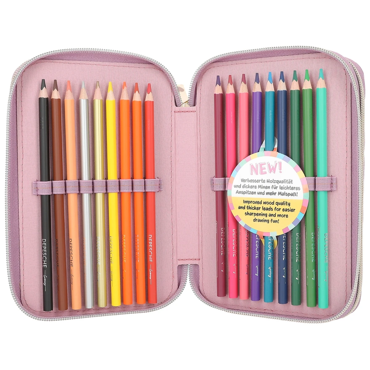 Depesche 12357 Pferd Miss Melody 3-Fach Federtasche FARM HOUSE Baumwolle Lila 8 Depesche 12357 Pferd Miss Melody 3-Fach Federtasche FARM HOUSE Baumwolle Lila – Bild 8