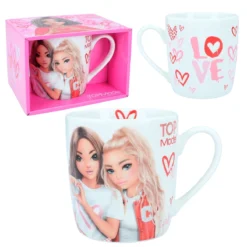 Depesche 12374 TOPModel Tasse Becher Porzellan ONE LOVE Candy Herzen