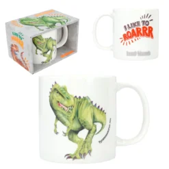 Depesche 12375 Tasse Erhabener T-Rex Dino World Dinosaurier I Like To Roarrr
