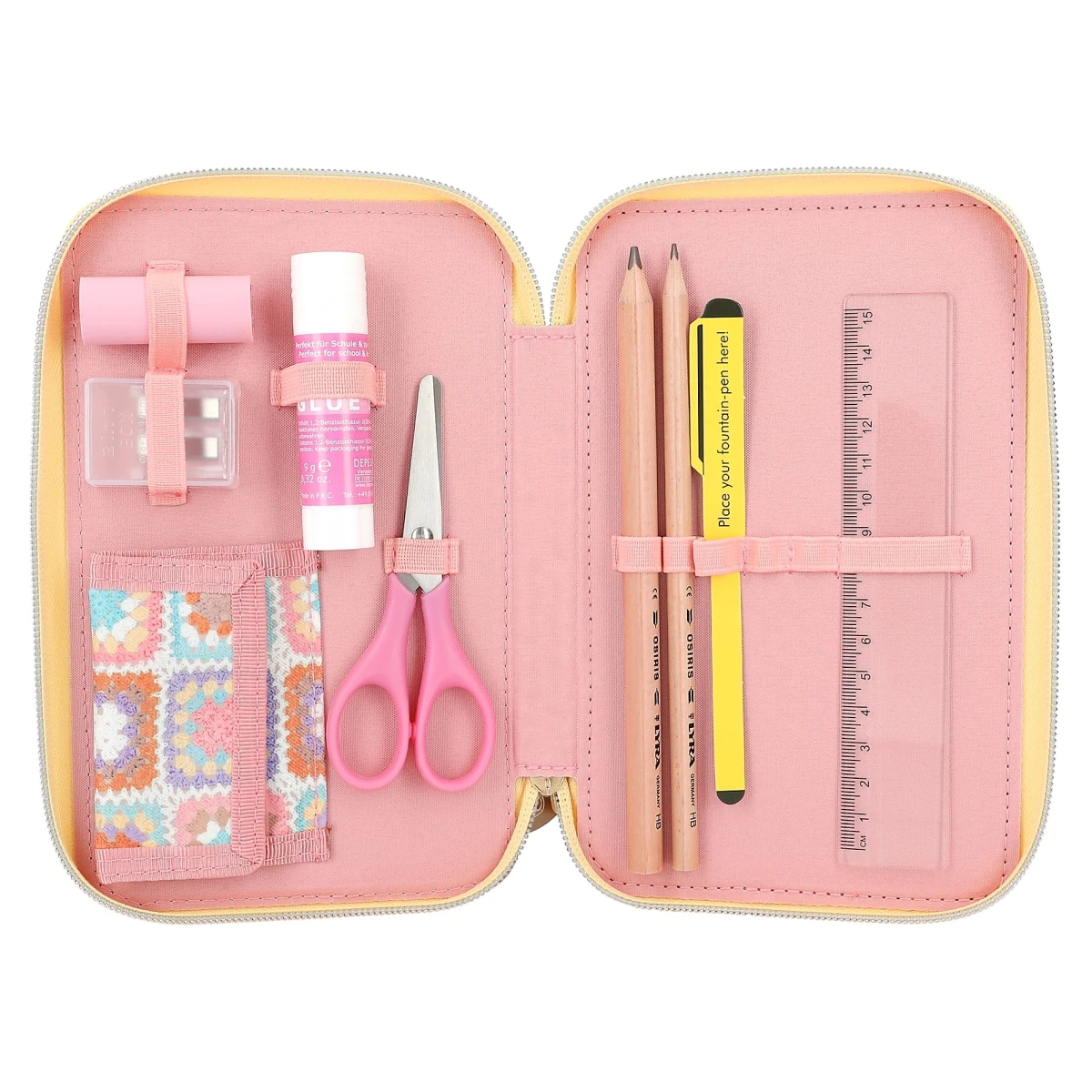 Depesche 12378 TOPModel 3-Fach Federtasche HIPPIE HEART Talita Blumenapplikation 4 Depesche 12378 TOPModel 3-Fach Federtasche HIPPIE HEART Talita Blumenapplikation – Bild 4