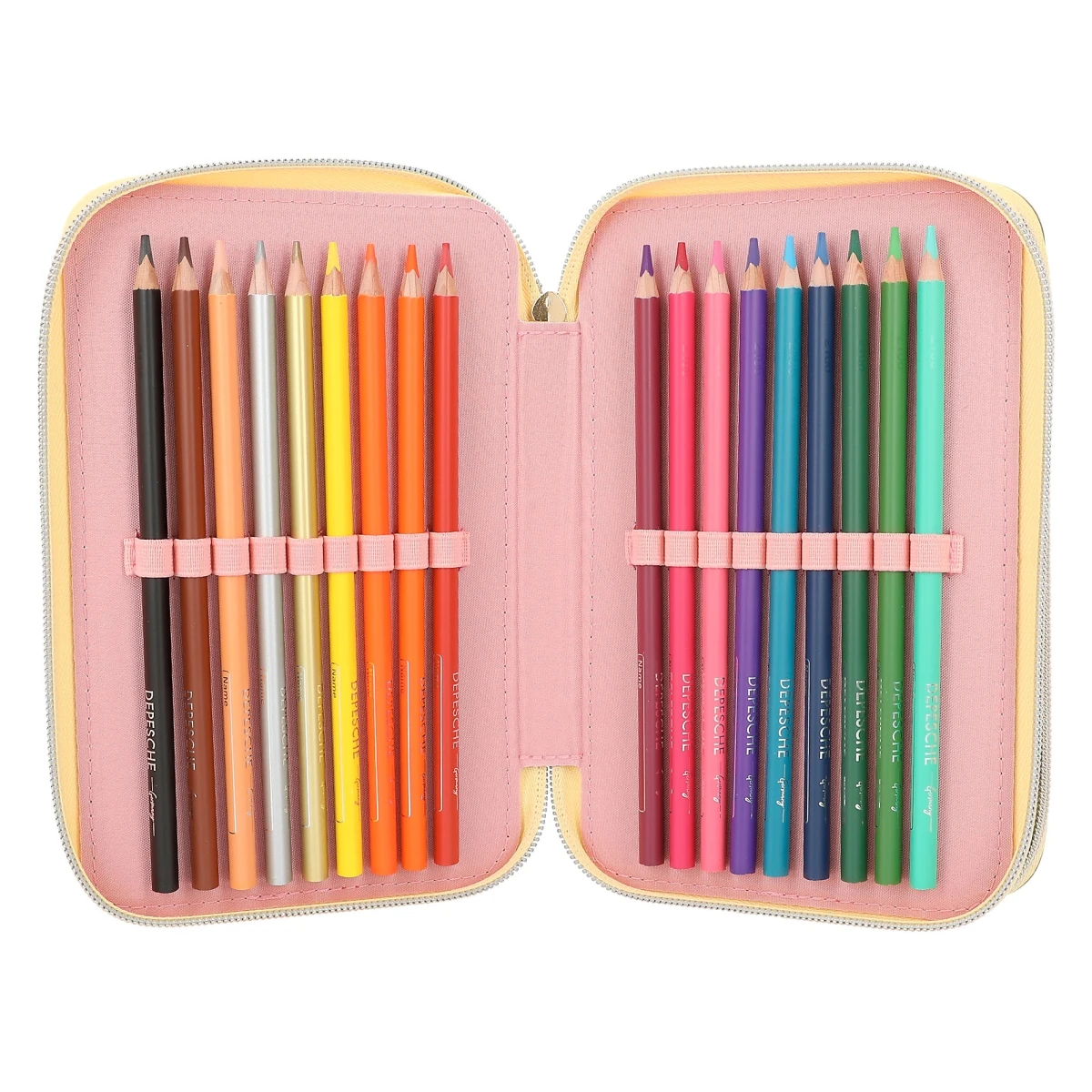 Depesche 12378 TOPModel 3-Fach Federtasche HIPPIE HEART Talita Blumenapplikation 5 Depesche 12378 TOPModel 3-Fach Federtasche HIPPIE HEART Talita Blumenapplikation – Bild 5