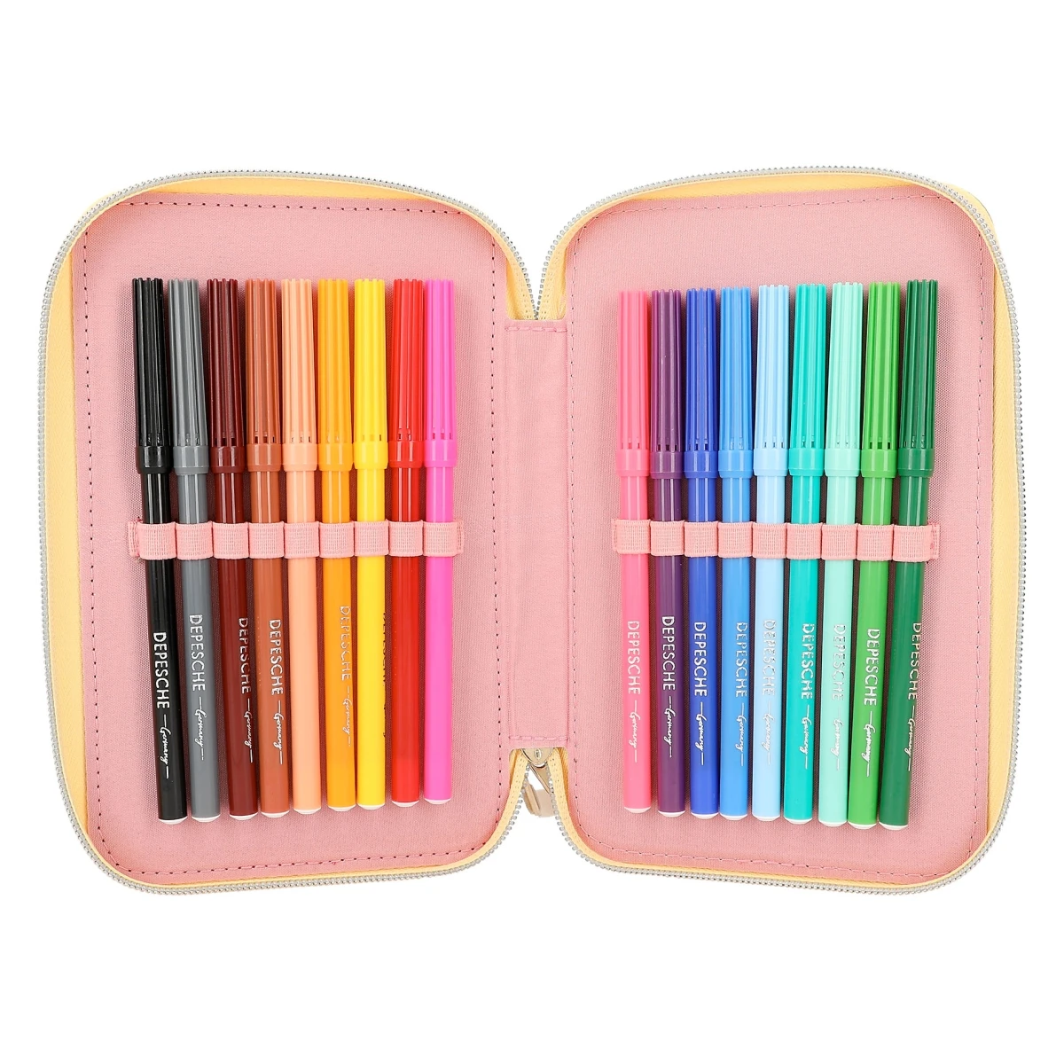 Depesche 12378 TOPModel 3-Fach Federtasche HIPPIE HEART Talita Blumenapplikation 6 Depesche 12378 TOPModel 3-Fach Federtasche HIPPIE HEART Talita Blumenapplikation – Bild 6