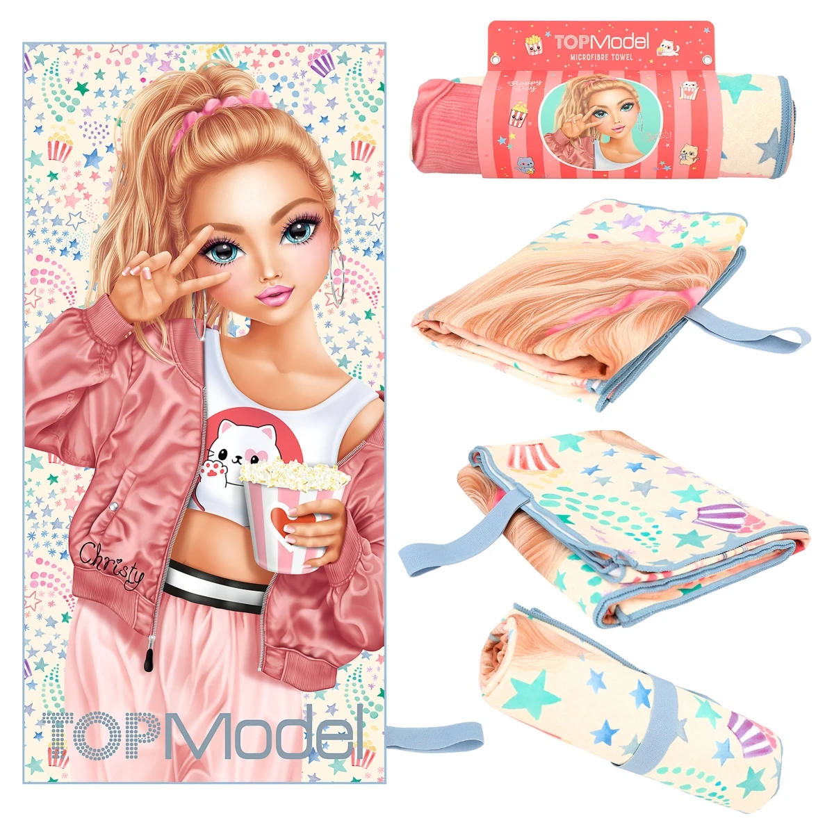 Depesche 12388 TOPModel Mikrofaser Handtuch CUTIE STAR Christy Sterne Popcorn 1 Depesche 12388 TOPModel Mikrofaser Handtuch CUTIE STAR Christy Sterne Popcorn