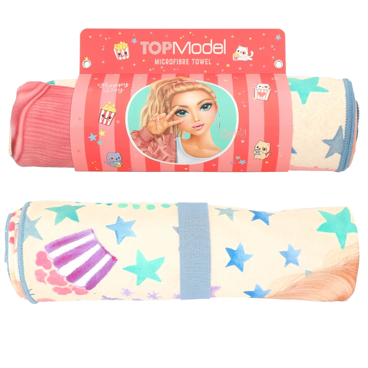 Depesche 12388 TOPModel Mikrofaser Handtuch CUTIE STAR Christy Sterne Popcorn 2 Depesche 12388 TOPModel Mikrofaser Handtuch CUTIE STAR Christy Sterne Popcorn – Bild 2