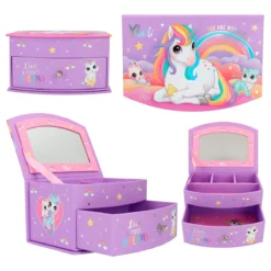 Depesche 12403 Ylvi And The Minimoomis Schmuckkästchen Klein Einhorn Naya Lila