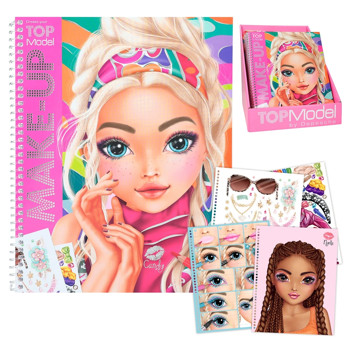 Depesche 12415 Create Your TOPModel Make-Up Malbuch Tolle Schmink-Looks +Sticker 1 Depesche 12415 Create Your TOPModel Make-Up Malbuch Tolle Schmink-Looks +Sticker