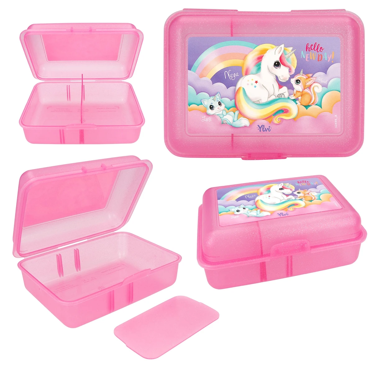 Depesche 12435 Ylvi And The Minimoomis Glitzer Brotdose Einhorn Naya Rosa 1 Depesche 12435 Ylvi And The Minimoomis Glitzer Brotdose Einhorn Naya Rosa