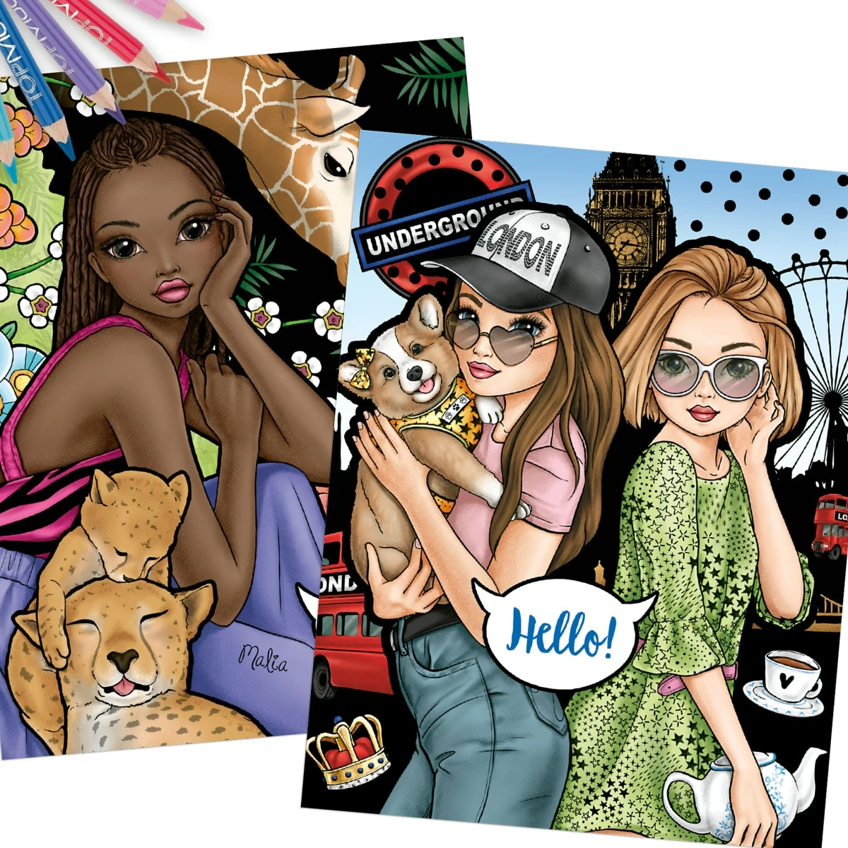 Depesche 12451 TOPModel Colour & Design Book Malbuch Kreativbuch Mit Vorschlägen 2 Depesche 12451 TOPModel Colour & Design Book Malbuch Kreativbuch Mit Vorschlägen – Bild 2