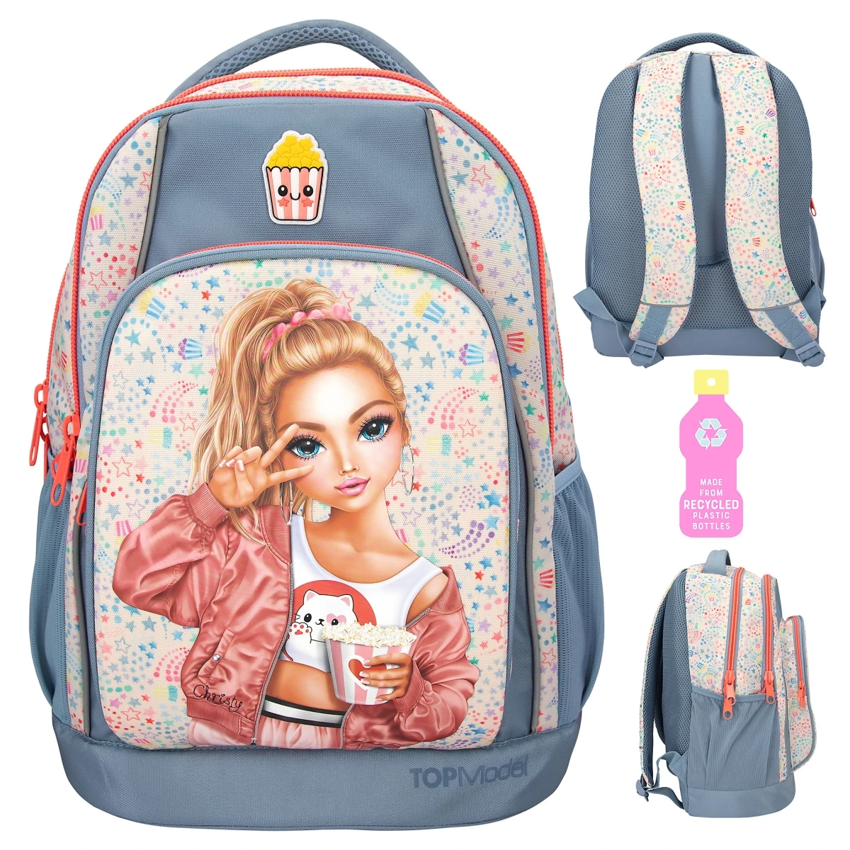 Depesche 12459 TOPModel Schulrucksack Rucksack CUTIE STAR Christy Popcorn 1 Depesche 12459 TOPModel Schulrucksack Rucksack CUTIE STAR Christy Popcorn