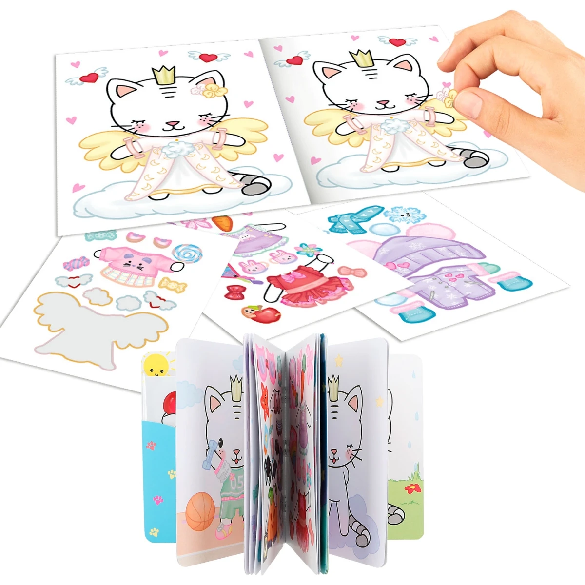 Depesche 12480 4er-SET Princess Prinzessin Mimi Dress Me Up Mini Mit Stickern 6 Depesche 12480 4er-SET Princess Prinzessin Mimi Dress Me Up Mini Mit Stickern – Bild 6