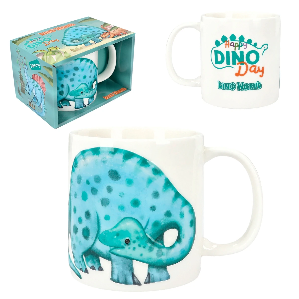 Depesche 12600 Tasse Erhabener Dino World Blauer Dinosaurier Happy Dino Day 1 Depesche 12600 Tasse Erhabener Dino World Blauer Dinosaurier Happy Dino Day