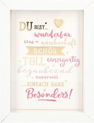 Depesche 11626_002 Komplimente Im Bilderrahmen Du Bist Einfach Ganz Besonders 1 Depesche 11626_002 Komplimente Im Bilderrahmen Du Bist Einfach Ganz Besonders