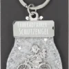 Depesche 11348 Schutzengel Schlüsselanhänger Aus Filz 011 Fahrradfahrer Hellgrau