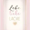 Depesche 11625_011 Komplimente Im Bilderrahmen Klein Lebe Liebe LACHE