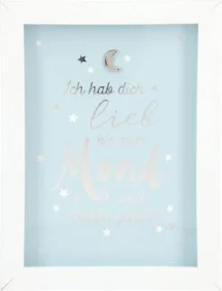 Depesche 11626_011 Komplimente Im Bilderrahmen Ich Hab Dich Lieb Bis Zum Mond...