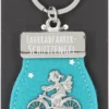 Depesche 11348 Schutzengel Schlüsselanhänger Aus Filz 012 Fahrradfahrer Türkis