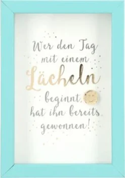 Depesche 11625_012 Komplimente Im Bilderrahmen Klein ...mit Einem Lächeln...