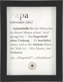 Depesche 11626_013 Komplimente Im Bilderrahmen Papa Anlaufstelle Für Die Wünsche