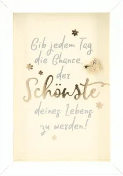 Depesche 11625_018 Komplimente Im Bilderrahmen Klein Gib Jedem Tag Die Chance...