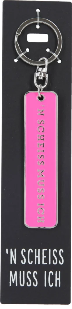 Depesche 11807 Schlüsselanhänger Vergiss Mich Nicht - 020 ' N SCHEISS MUSS ICH P