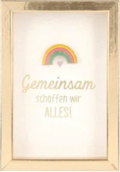 Depesche 11625_024 Komplimente Im Bilderrahmen Klein Gemeinsam Schaffen Wir ALLES!