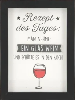 Depesche 11626_024 Komplimente Im Bilderrahmen Rezept Des Tages: MAN NEHME...