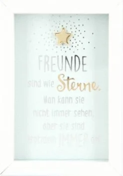 Depesche 11625_033 Komplimente Im Bilderrahmen Klein Freunde Sind Wie Sterne...