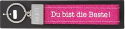 Depesche 4298 Glücksfilz Schlüsselband Anhänger 033 Du Bist Die Beste! (Glitzer)