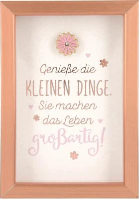 Depesche 11625_036 Komplimente Im Bilderrahmen Klein Genieße Die Kleinen Dinge 1 Depesche 11625_036 Komplimente Im Bilderrahmen Klein Genieße Die Kleinen Dinge
