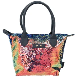 Trend LOVE Handtasche Streich-Pailletten Depesche 10211 Dunkelblau