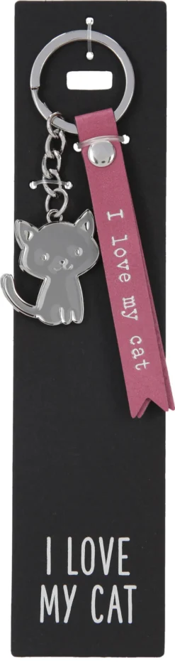 Depesche 11807 Schlüsselanhänger Vergiss Mich Nicht - 104 I LOVE MY CAT