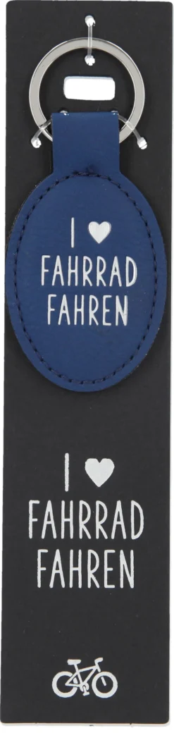 Depesche 11807 Schlüsselanhänger Vergiss Mich Nicht 114 I (Herz) FAHRRAD FAHREN