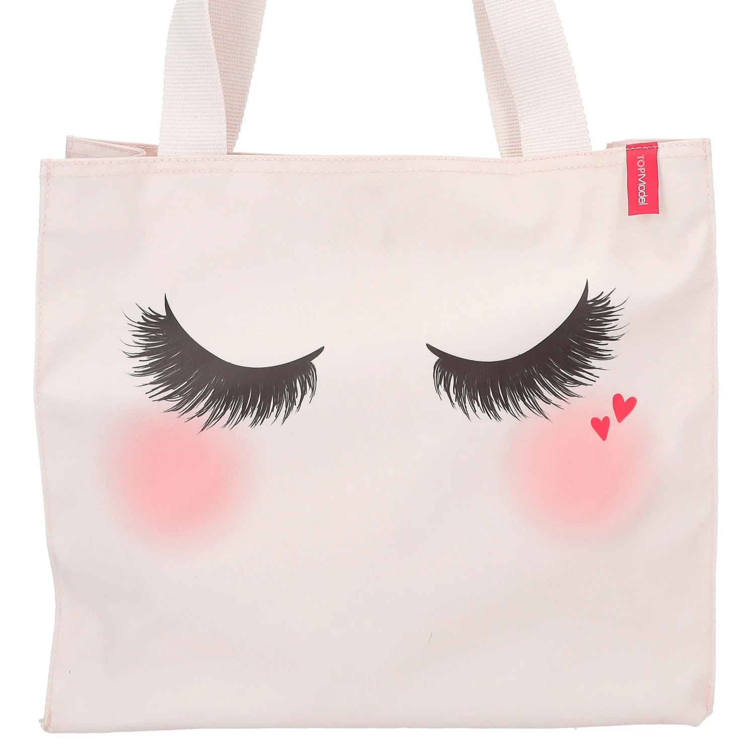 Depesche 11533 TOPModel Shopper Tasche BEAUTY GIRL Schlafaugen-Print Wimpern 2 Depesche 11533 TOPModel Shopper Tasche BEAUTY GIRL Schlafaugen-Print Wimpern – Bild 2