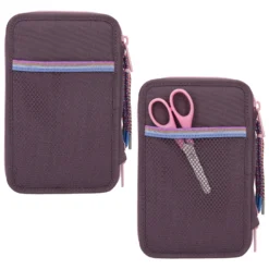 Depesche 11534 TOPModel 3-Fach Federtasche COLLEGE Modelprint Pflaume -Nicii Plusch Geschaft 11534 9