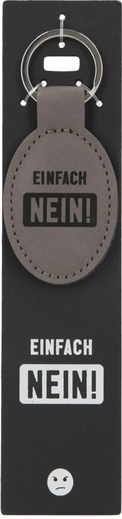 Depesche 11807 Schlüsselanhänger Vergiss Mich Nicht - 118 EINFACH NEIN!