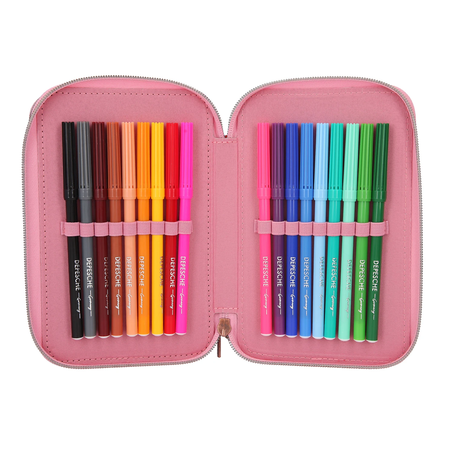 Depesche 11977 TOPModel 3-Fach Federtasche SEVENTIES Candy Pink Glitzernd Hippie 6 Depesche 11977 TOPModel 3-Fach Federtasche SEVENTIES Candy Pink Glitzernd Hippie – Bild 6