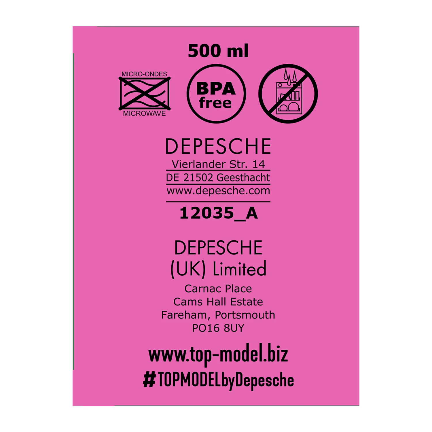 Depesche 12035 TOPModel Trinkflasche CORGI Hund & Hayden Rosa 600ml 6 Depesche 12035 TOPModel Trinkflasche CORGI Hund & Hayden Rosa 600ml – Bild 6