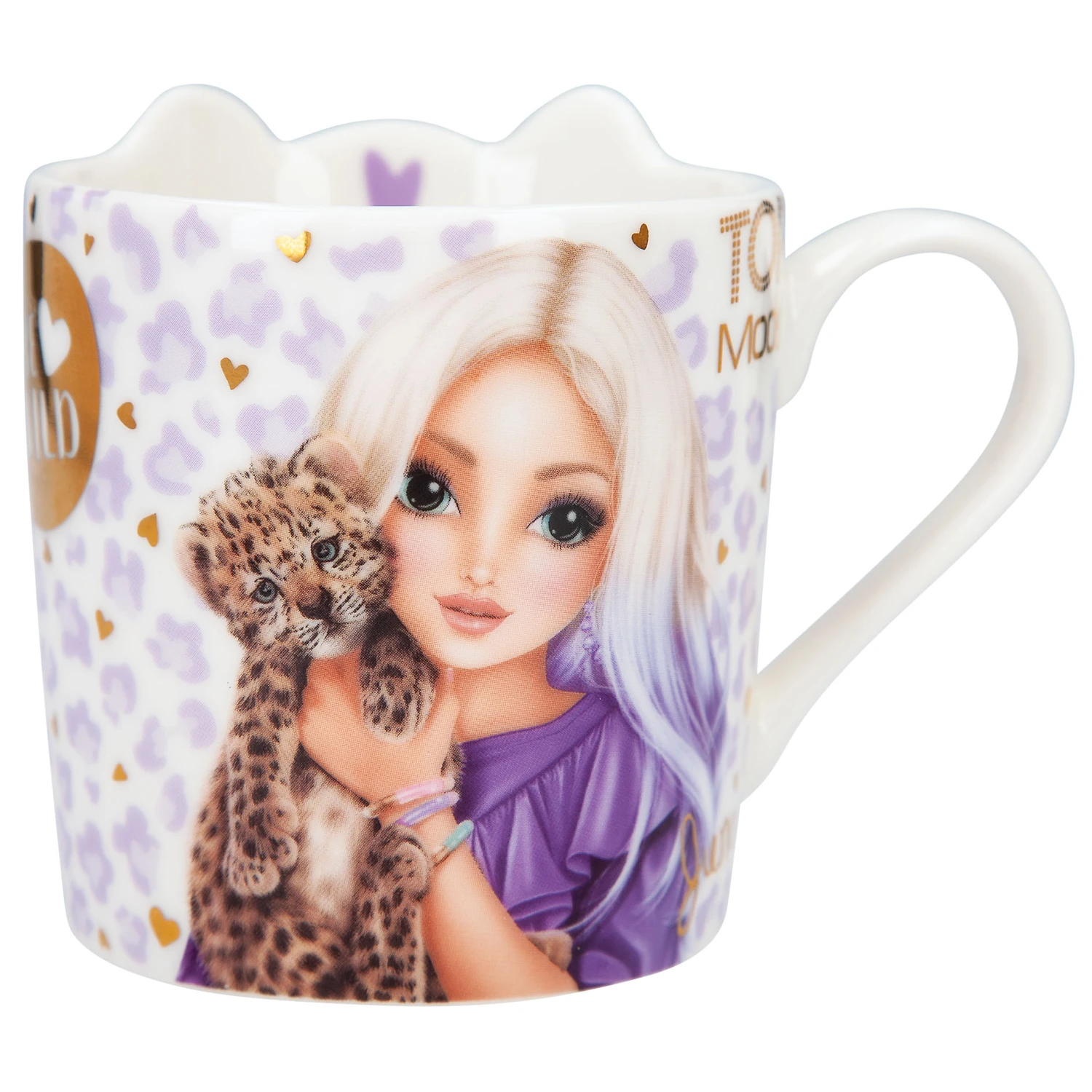 Depesche 12070 TOPModel Becher LILAC LEO LOVE Katze June Golddruck Und Öhrchen 3 Depesche 12070 TOPModel Becher LILAC LEO LOVE Katze June Golddruck Und Öhrchen – Bild 3