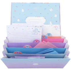 Depesche 12080 TOPModel Briefpapier In Fächermappe ICEWORLD Eisprinzessin Eisbär -Nicii Plusch Geschaft 12080 3