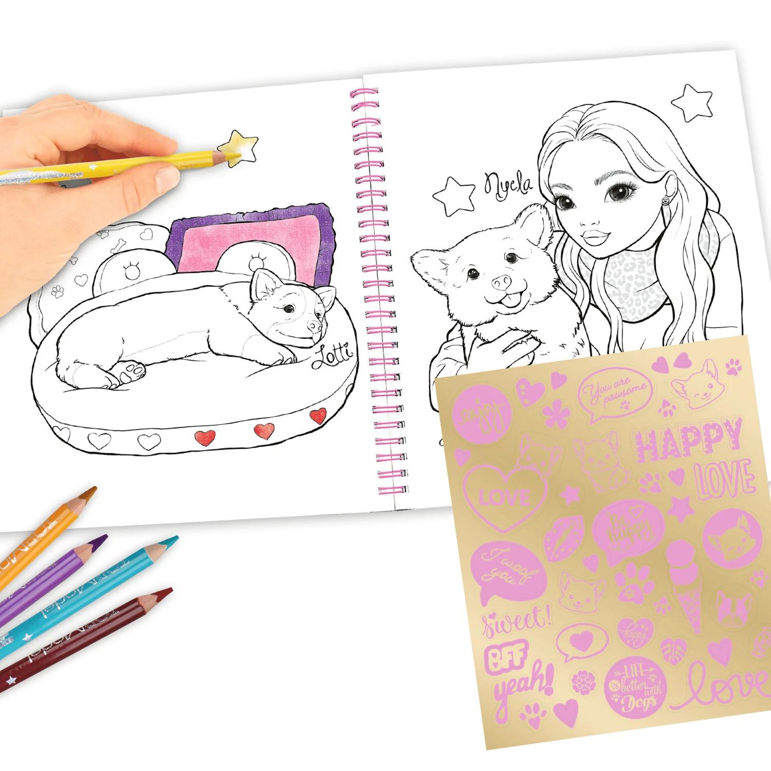 Depesche 12083 TOPModel Malbuch CORGI Hund & Hayden Rosa Colouring Book 5 Depesche 12083 TOPModel Malbuch CORGI Hund & Hayden Rosa Colouring Book – Bild 5