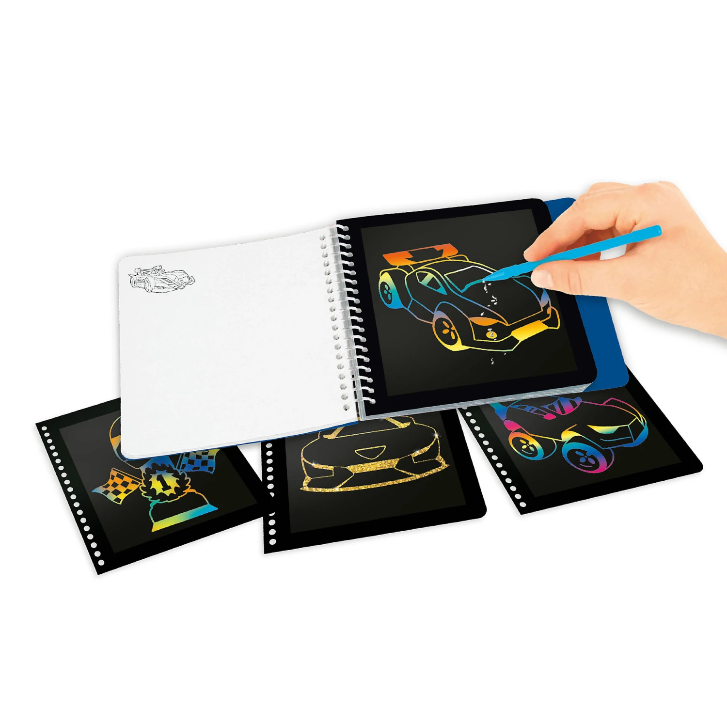 Depesche 12116 Monster Cars Mini Magic Scratch Book Kratzbuch Autos Rennwagen 3 Depesche 12116 Monster Cars Mini Magic Scratch Book Kratzbuch Autos Rennwagen – Bild 3