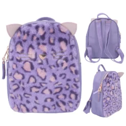 Depesche 12151 TOPModel Rucksack LILAC LEO LOVE Katze Katzenohren Lila Freizeit