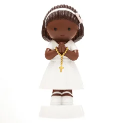 Little Drops Of Water Erstkommunion Mädchen Auf Sockel Mit Rosenkranz 18208