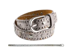 Bb Klostermann Kindergürtel Mit Nieten - Herz + Stern Silber Ca. 55cm 20160