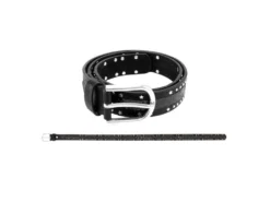 Bb Klostermann Kindergürtel Mit Nieten + Glitzer Schwarz Ca. 70cm 22221