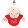 Nici 31552 Schlüsselanhänger Schaf Weiß T-Shirt Rot "Mama Ist Die Beste" Ca 10cm